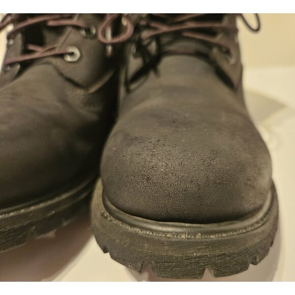 Timberland Womens Premium 6" 8658A Black Waterproof Hiking Boot Nubuck Size 10 M - Picture 7 of 14